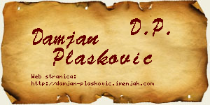Damjan Plasković vizit kartica